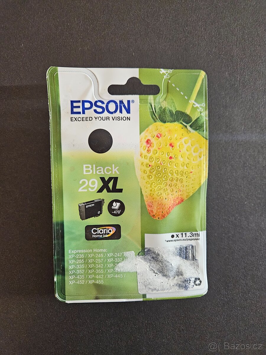 Inkoustová náplň Epson 29XL, černá barva