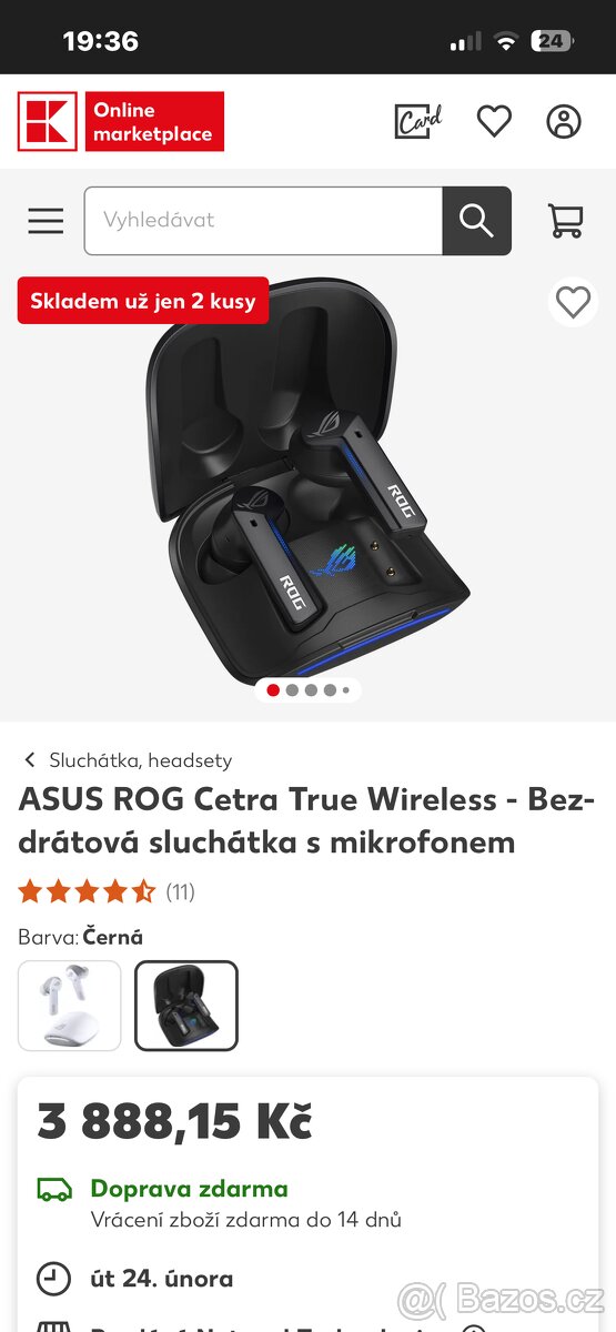 Bezdrátová sluchátka