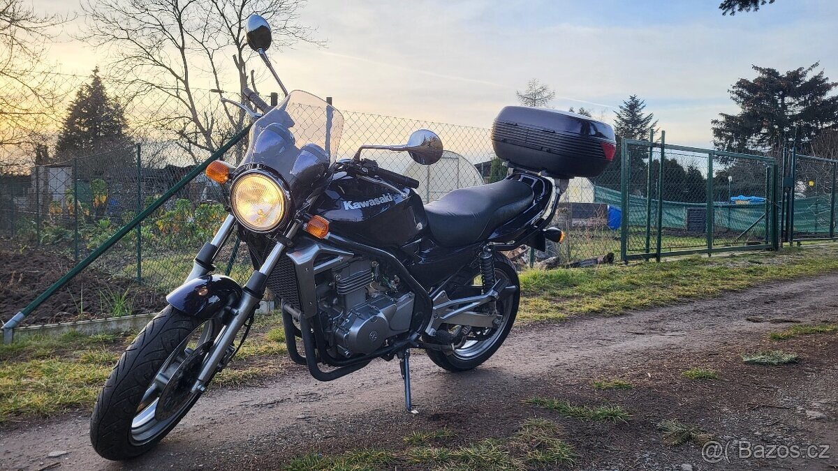 Kawasaki ER5, A2, stažená na 35 kW + kufr