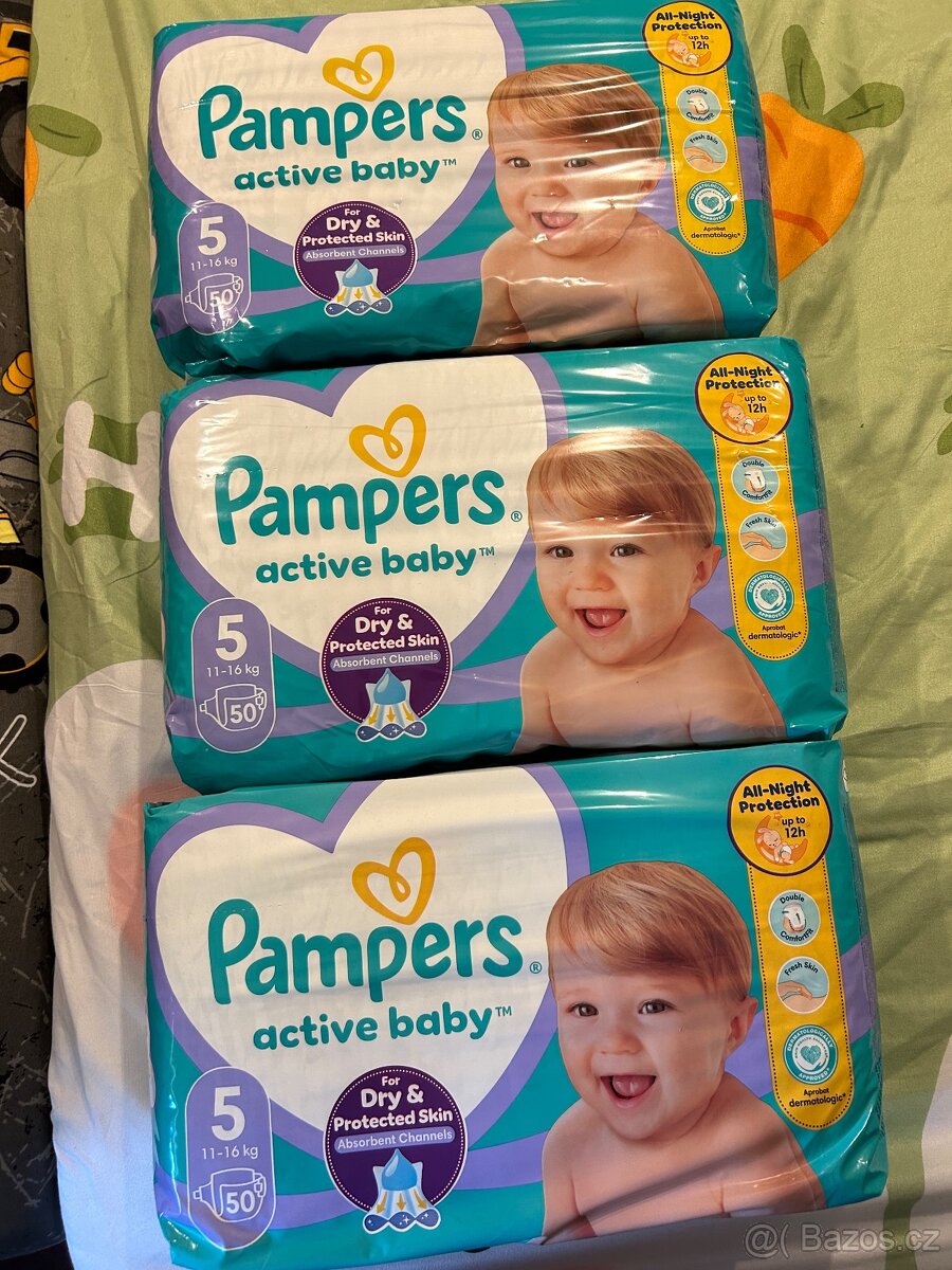 Plenky pampers active baby 5