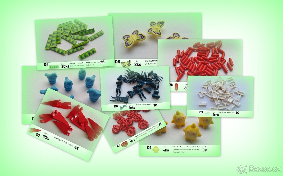 Lego® Diely doplnky, zvieratá (ako nové)