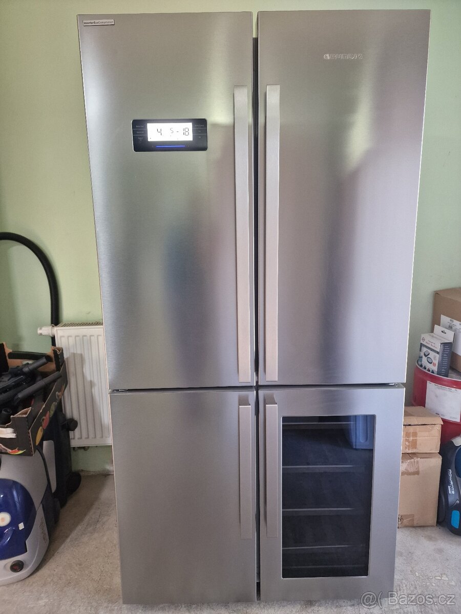 Americká lednička Grundig s vinotekou