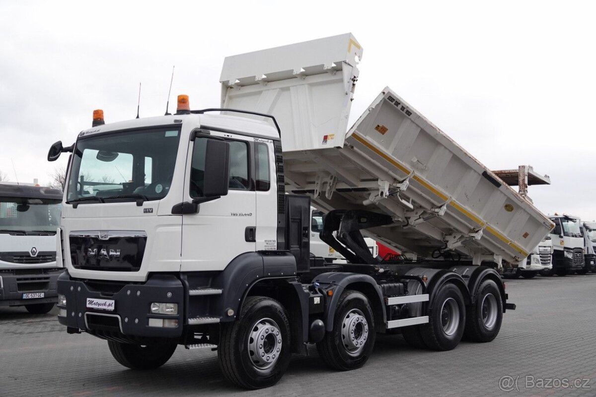 MAN TGS 35.440 - 8x4 – Meiller S2 + Bordmatik – EURO 5