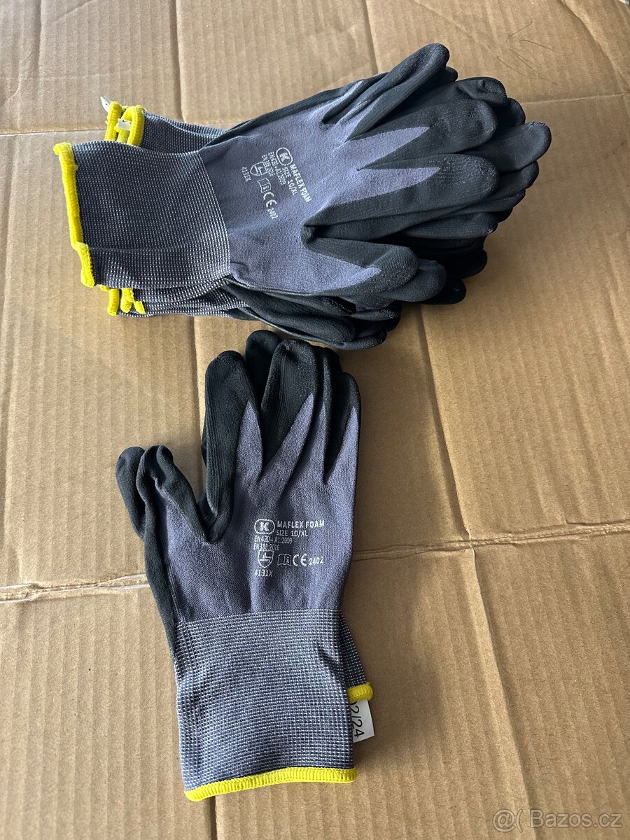 Nové pracovní rukavice Maflex Foam - velikost 10/XL