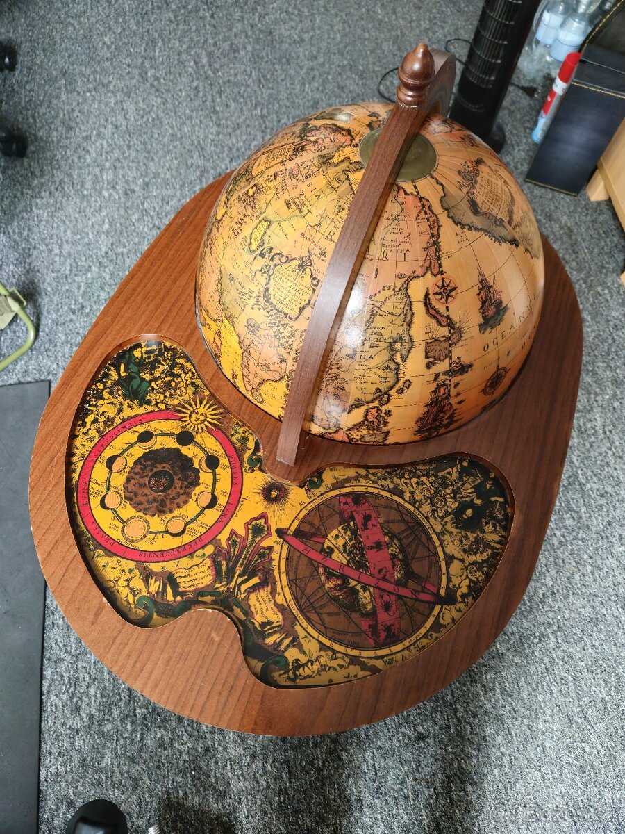 Barový globus, používaný