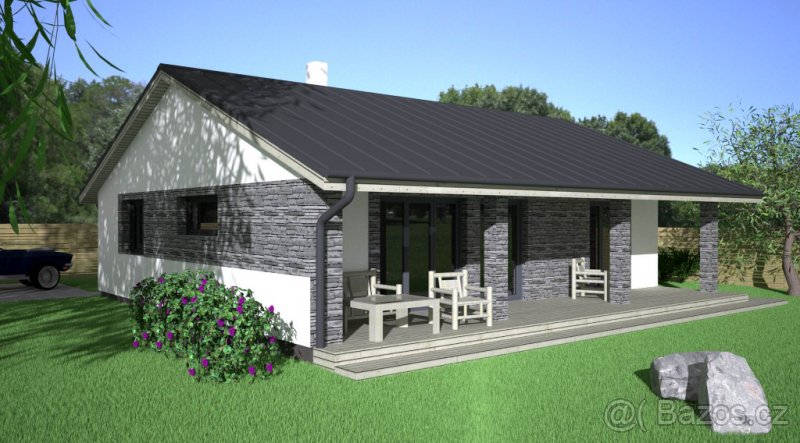 Zděný RD ZIRKON SUPER s TČ, 80 m2+ terasa 27 m2