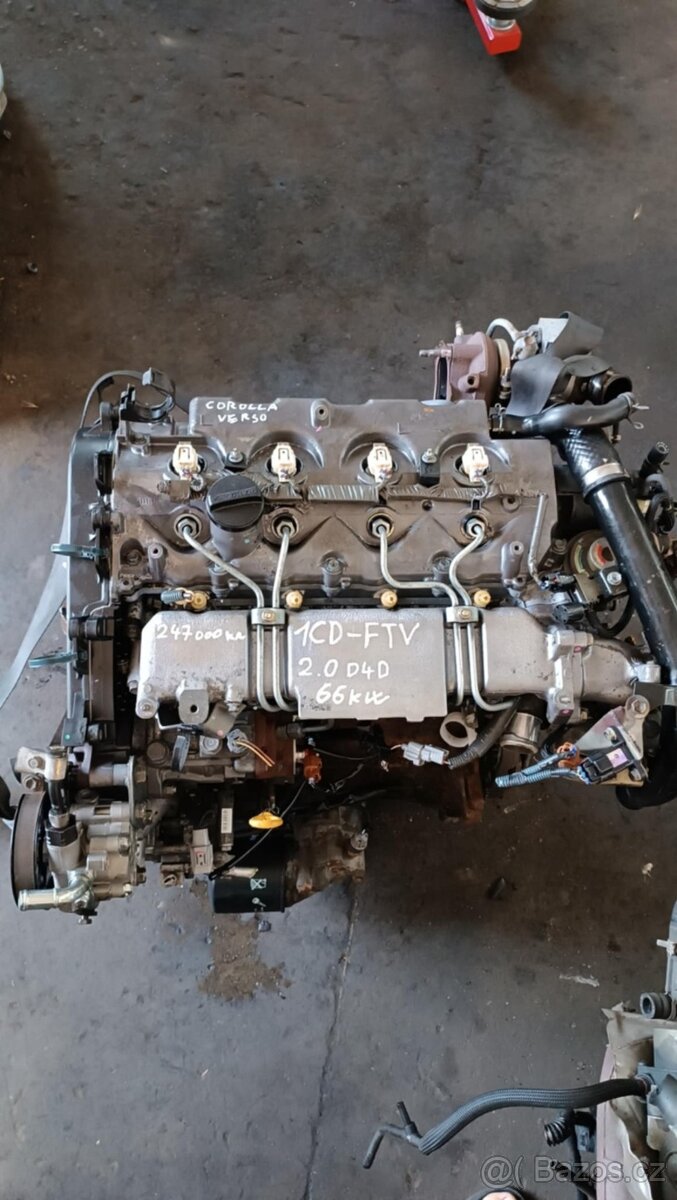 motor 2.0 D4D 66kW 1CD-FTV