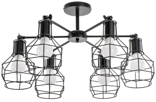 Závěsná stropní kovová svítidlo Loft APP735-6C