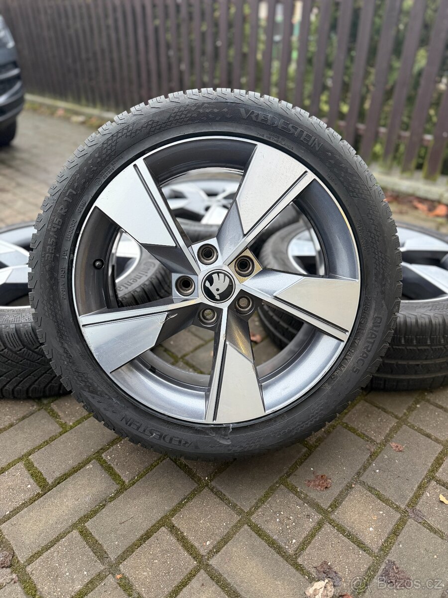 ORIGINÁL Alu Škoda NIVALIS R17, 5x112 - ZIMNÍ