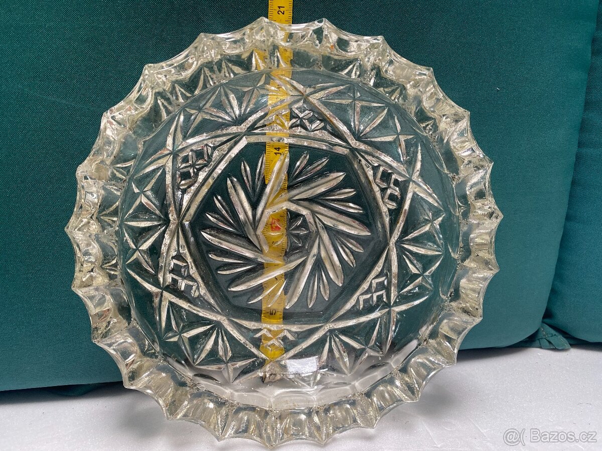 Retro skleněný popelník