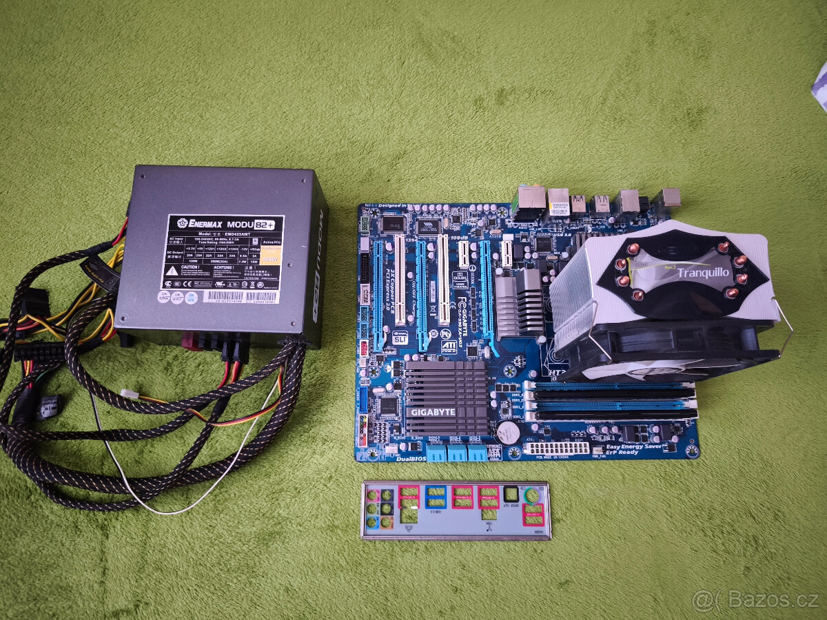 Deska, procesor, RAM, zdroj