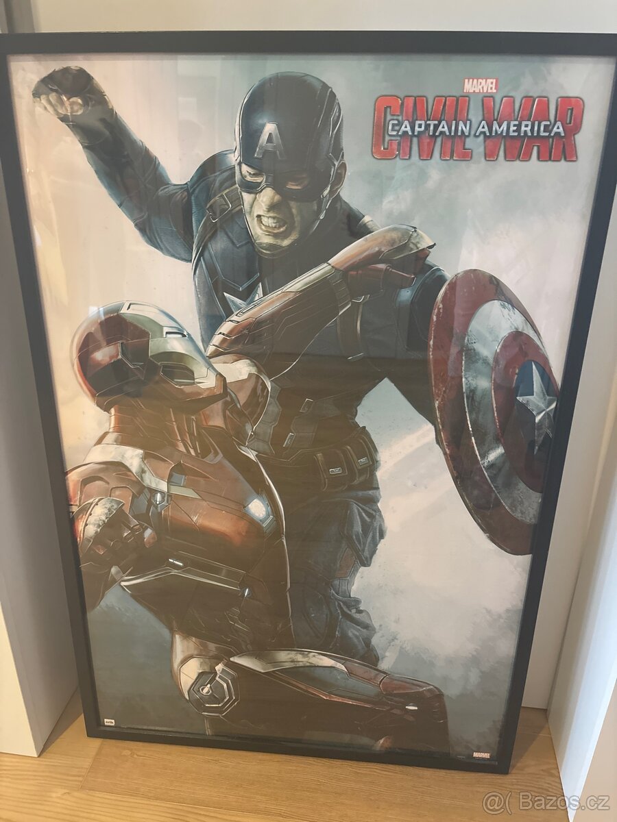 Plakat Captain America vcetne ramu