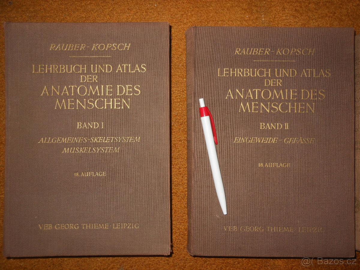 Staré knihy Anatomie člověka