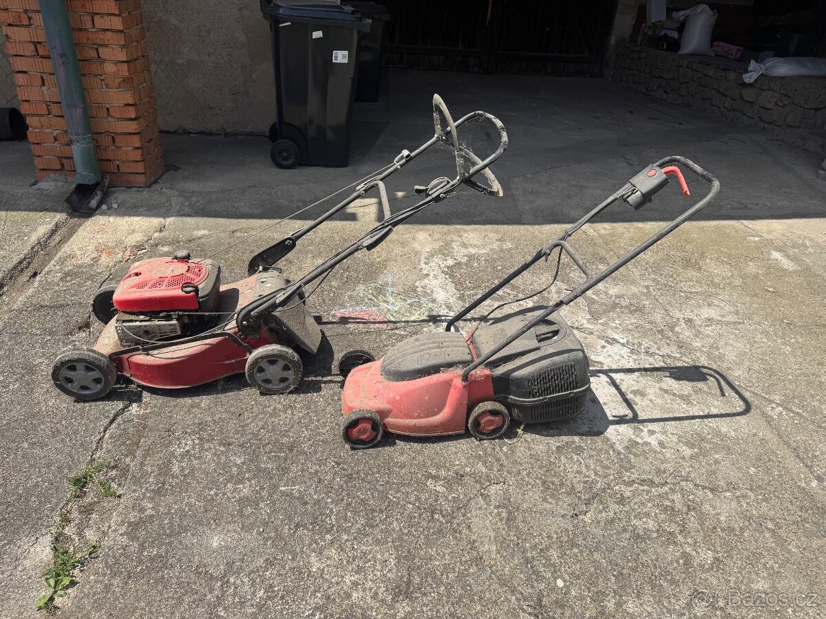 sekačka trávy elektro a benzin