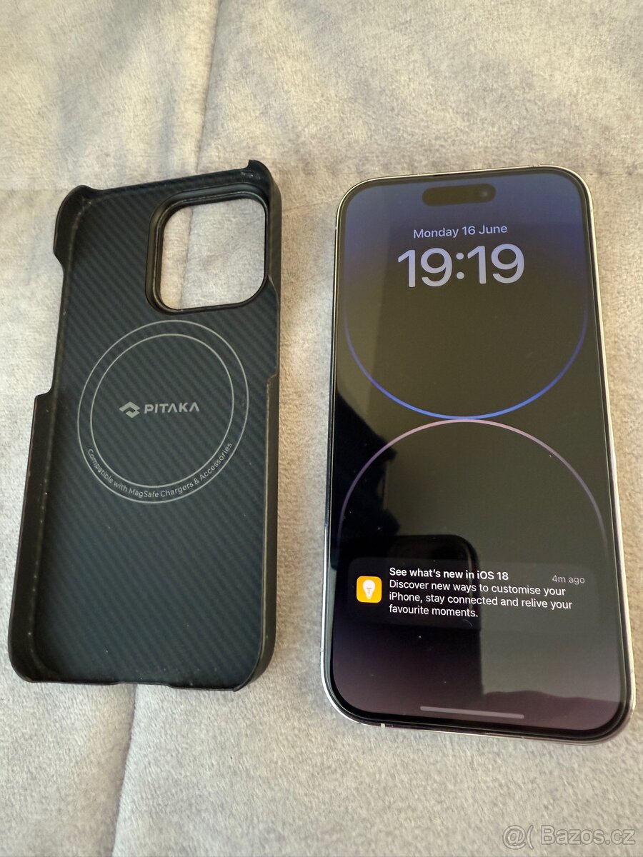 Apple Iphone 14 PRO 1Tb, bily, Pitaka kryt, 1 oderka