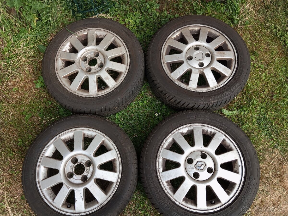Letní Pneumatiky 185/55 R15 na ALU kolech