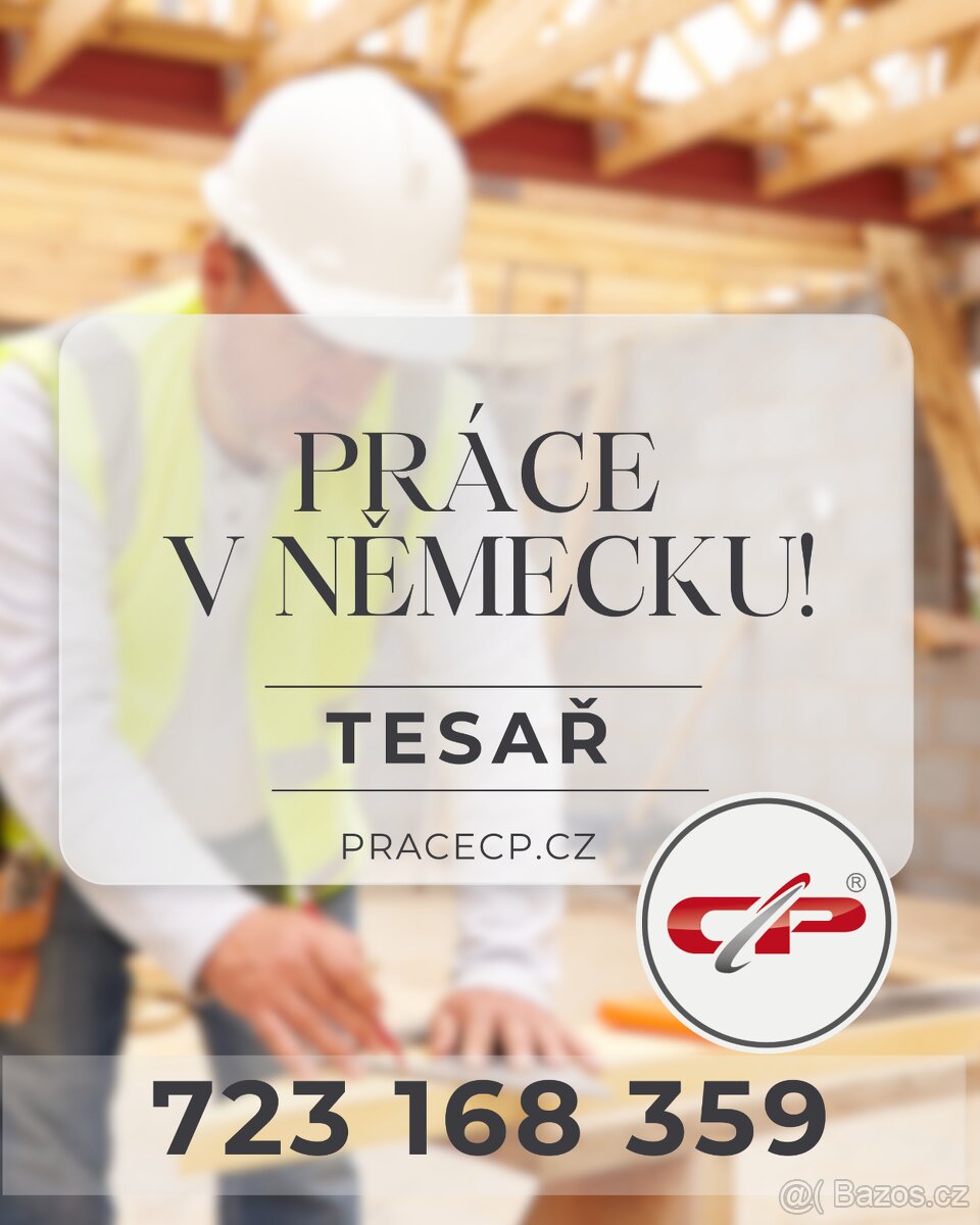 Práce v Německu s TÝDENNÍ výplatou - tesař