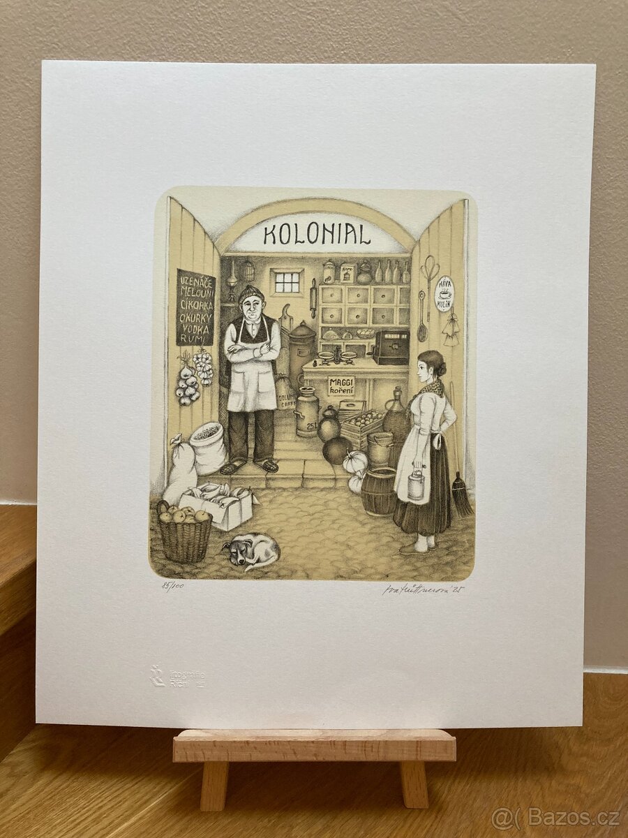 Litografie - Iva Hüttnerová