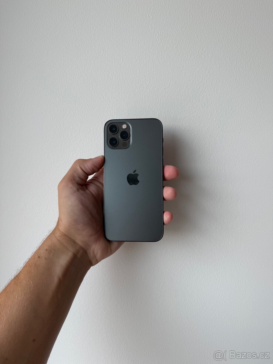 APPLE IPHONE 12 PRO 128GB ČERNÝ-BATERIE 100%-ZÁRUKA
