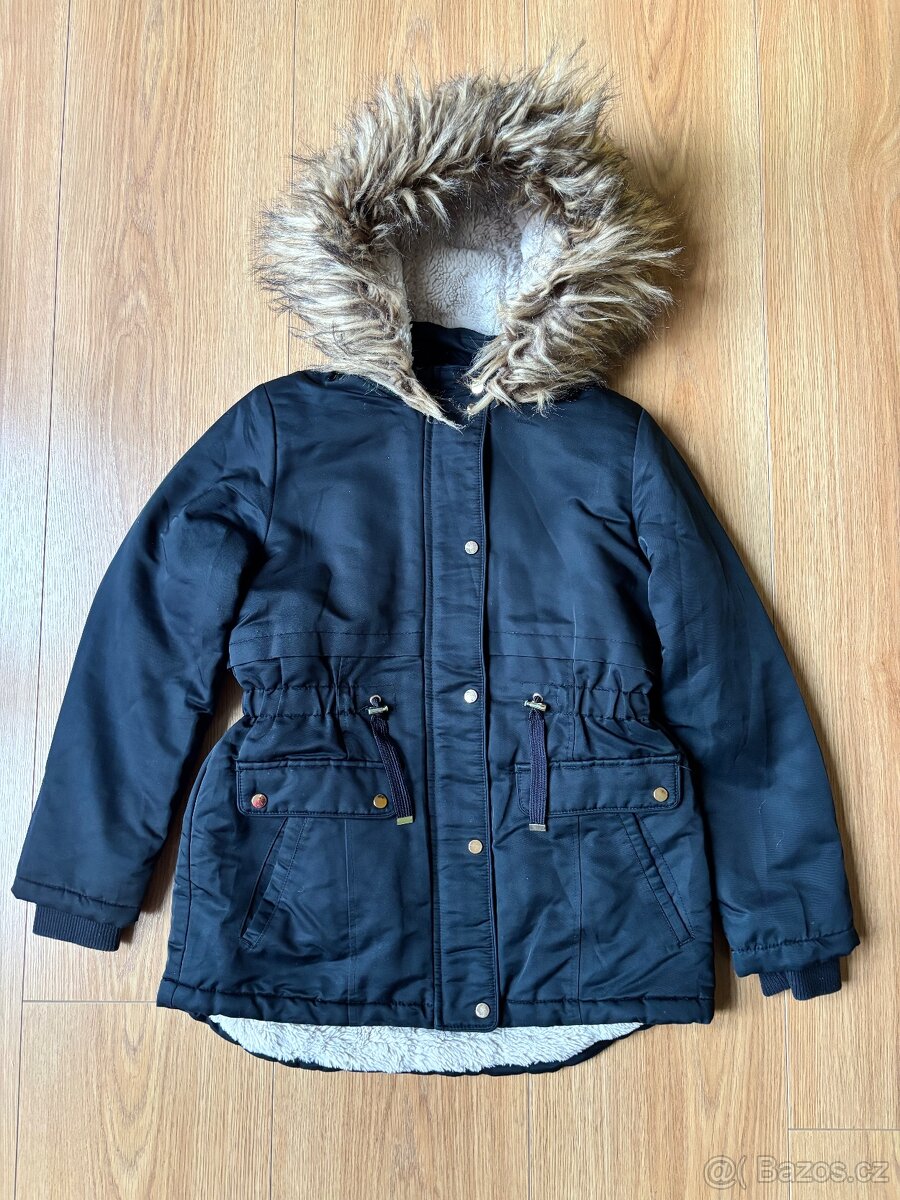 Dívčí zimní kabát F&F vel. 10-11 let