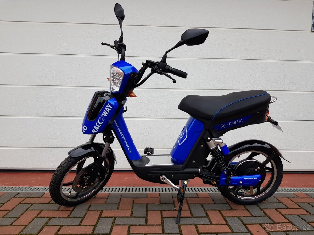 E-Babeta - elektrický moped bez nutnosti mít ŘP - nová
