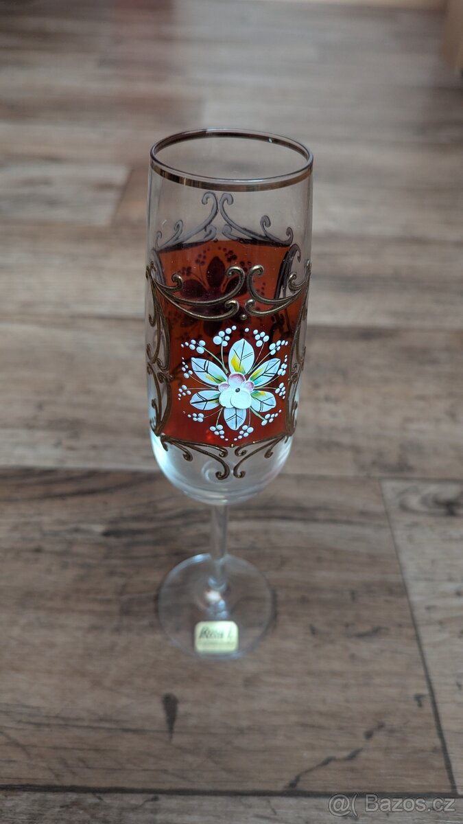 Vysoký smalt - sklenice