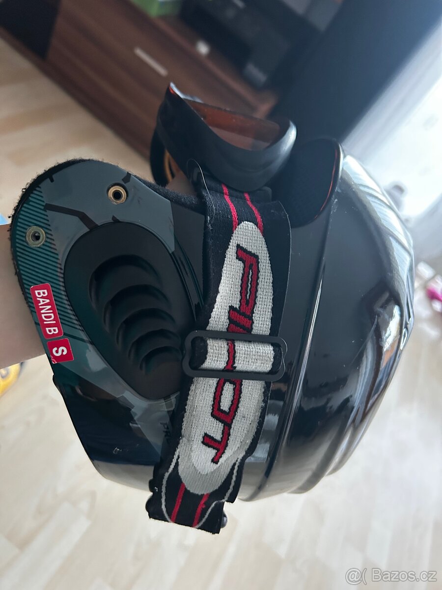 Detska lyzarska helma + bryle