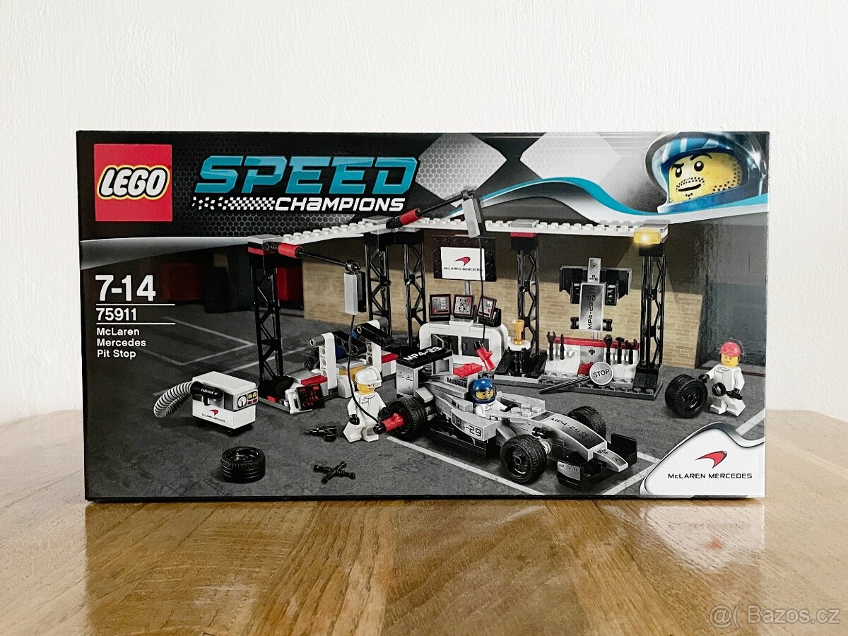 nové Lego Speed Champions 75911 McLaren Mercedes Pit Stop