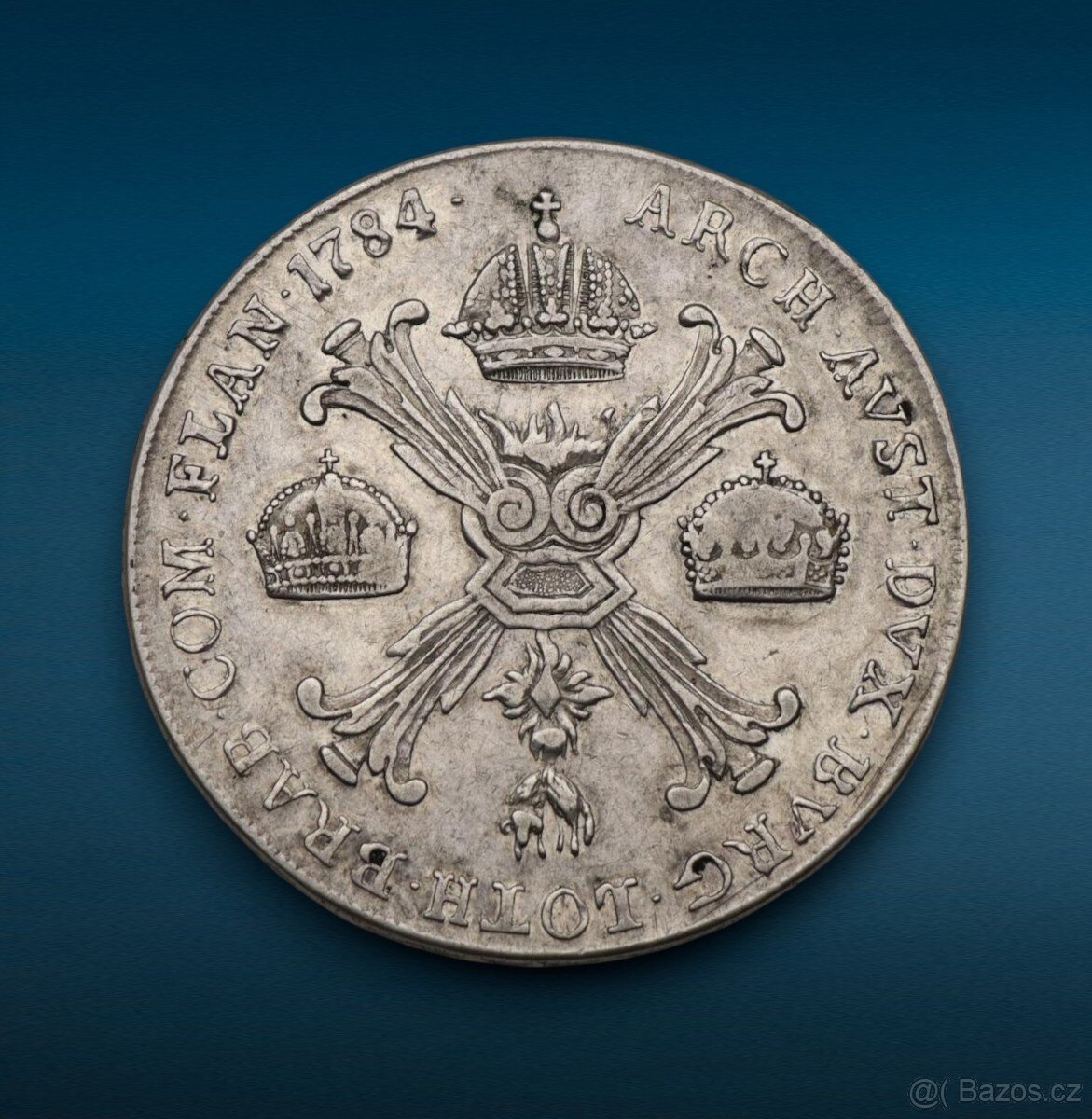 Strieborný Krížový Toliar 1784 B - Jozef II.