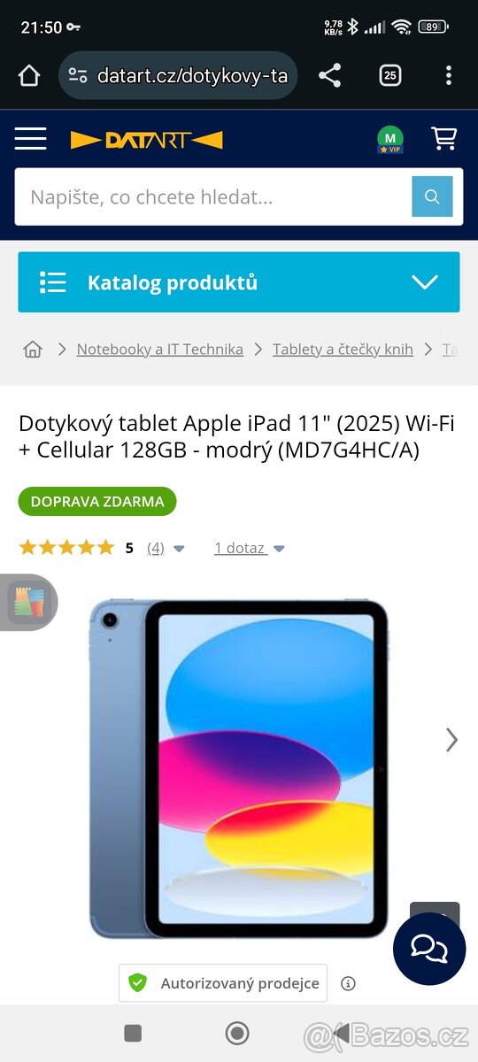 iPad 11 Nový a se zárukou