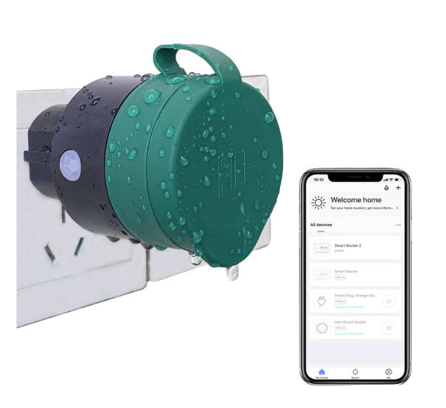 Voděodolná venkovní/zahradní chytrá Wi-Fi zásuvka