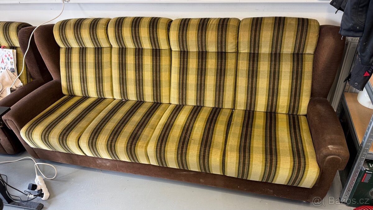 Čtyřsedačka na kolečkách 330x91cm