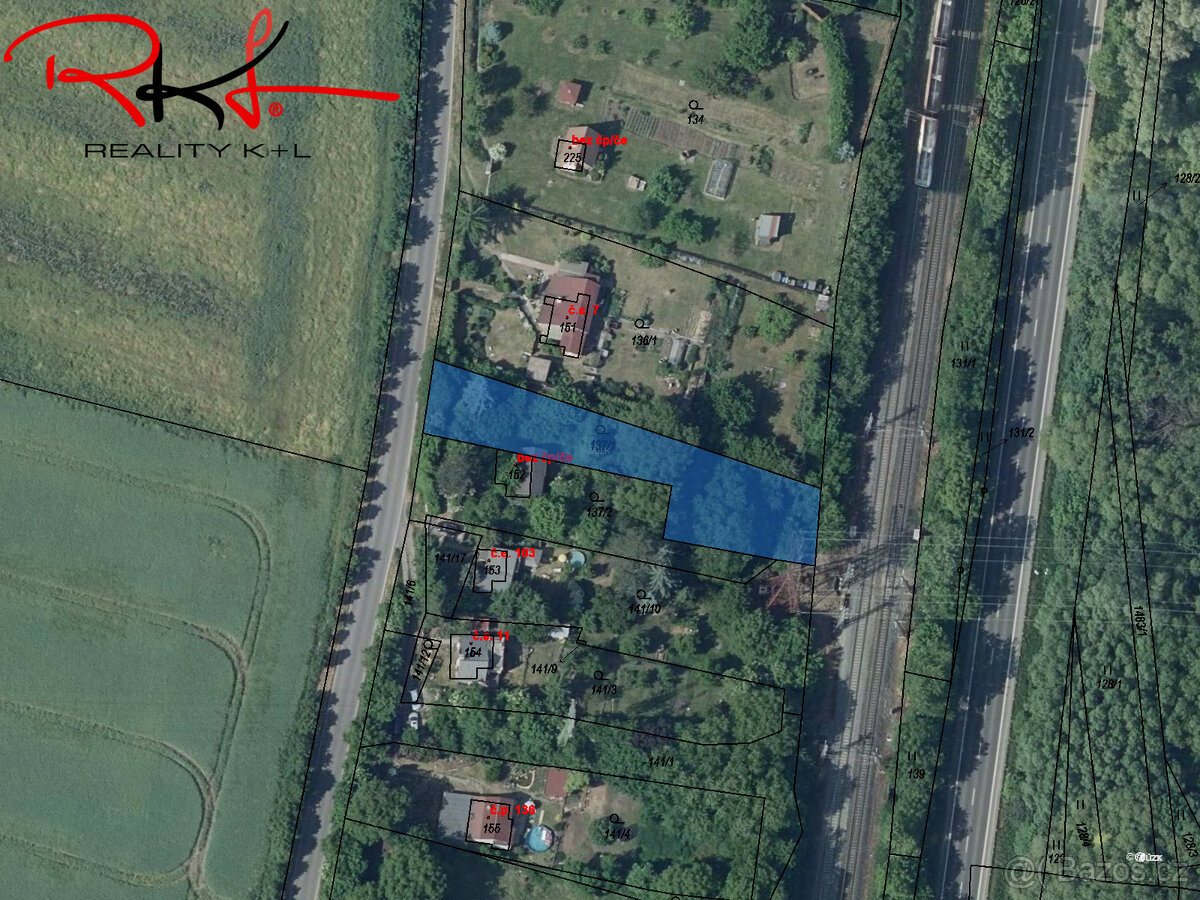 Prodej, pozemek-zahrada 908m2, Prackovice nad Labem