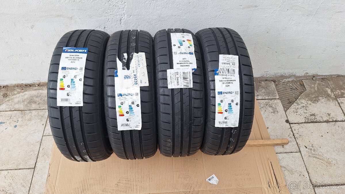 4ks letní pneu Falken 185/55 R15 nový nejetý