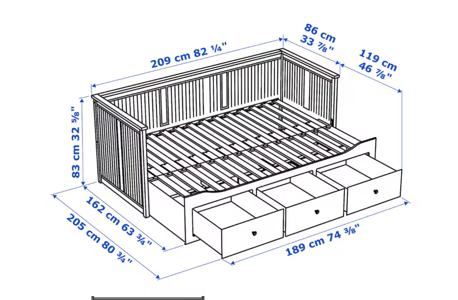 HEMNES - postel IKEA