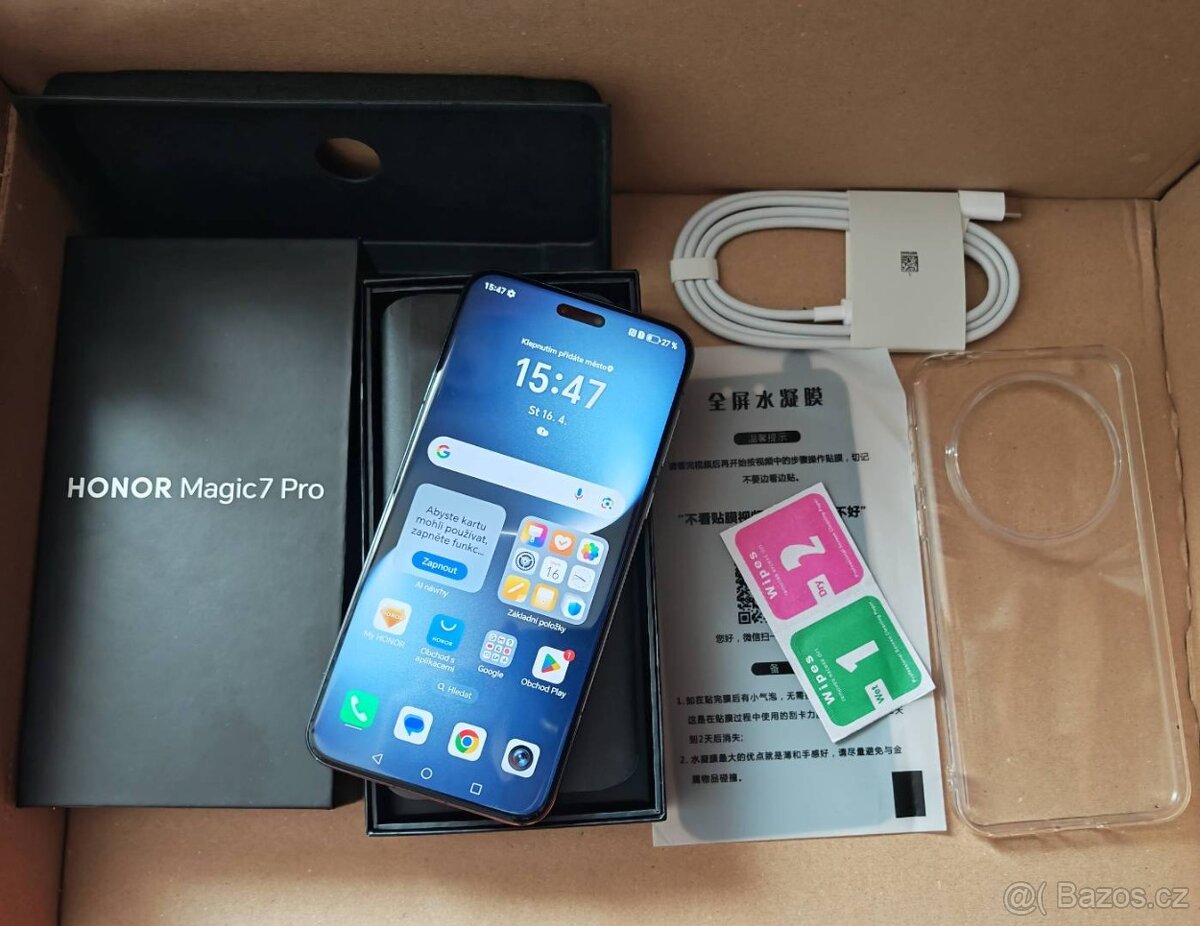 Zánovní Honor Magic7 Pro nejlepší fotomobil na českém trhu