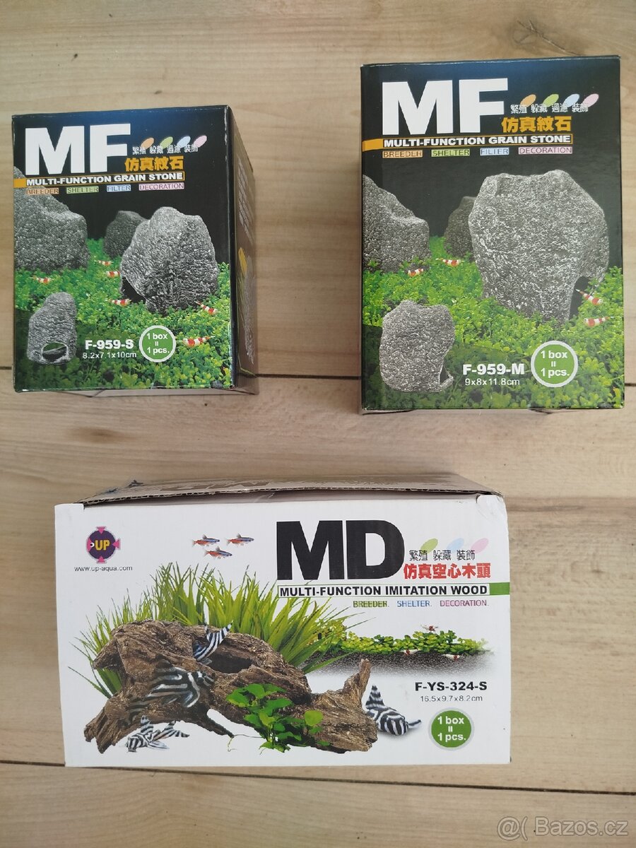 Nové akvarijní skalky a koren