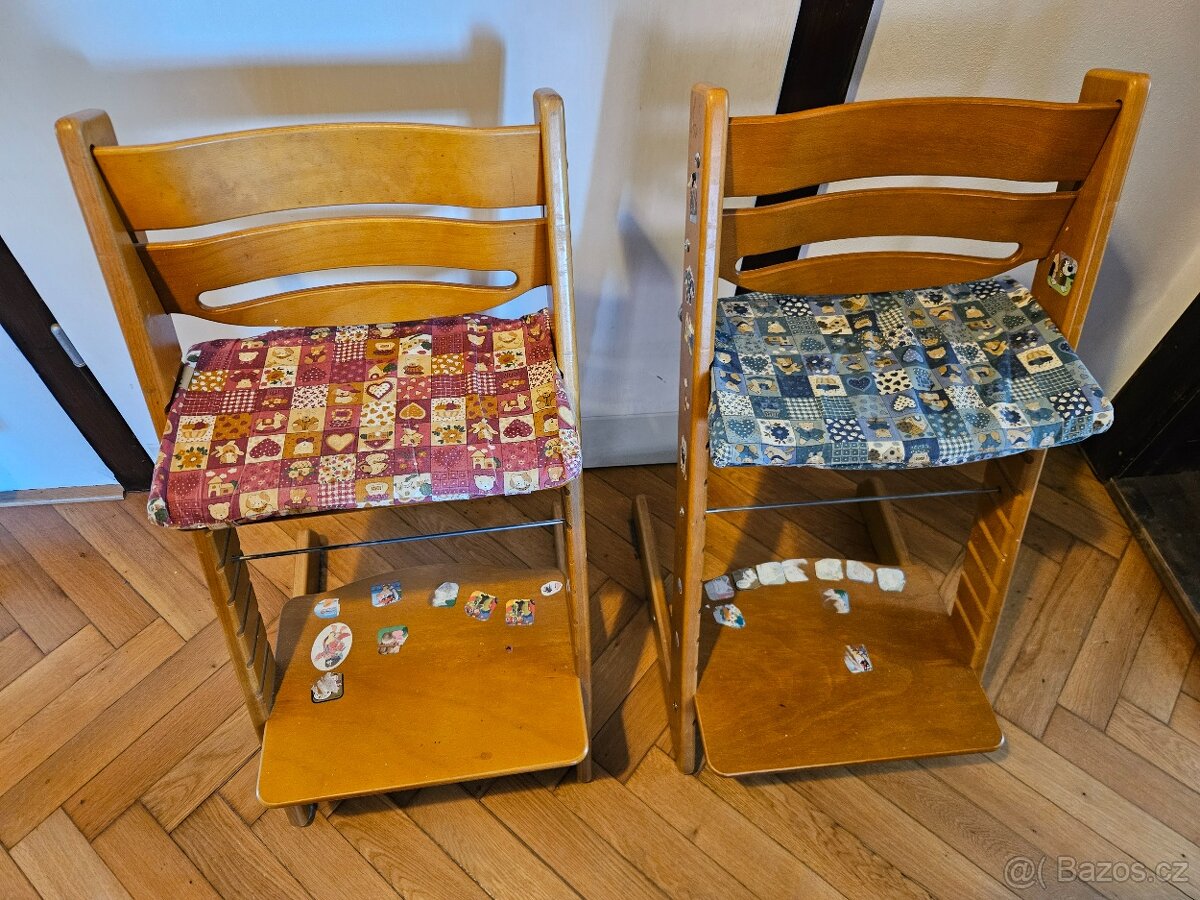 2x rostoucí židle s podsedákem (Jitro)