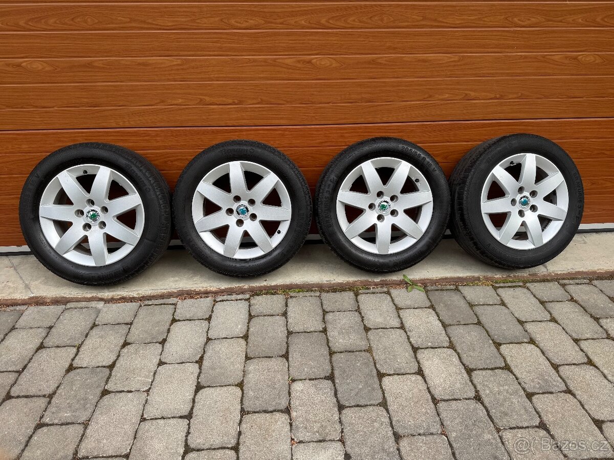 Alu kola 5x112 r16 s letními pneu