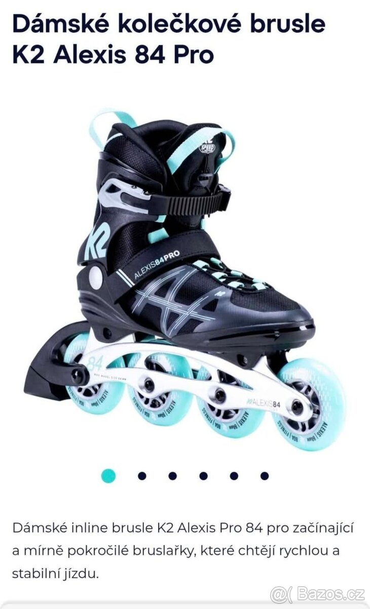 Kolečkové Brusle K2 Alexis 84 PRO + chrániče