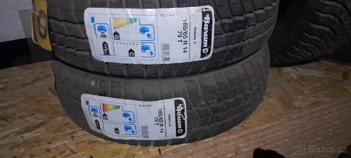 Nové pneu 165/65R14 2ks zimní Barum Polaris3