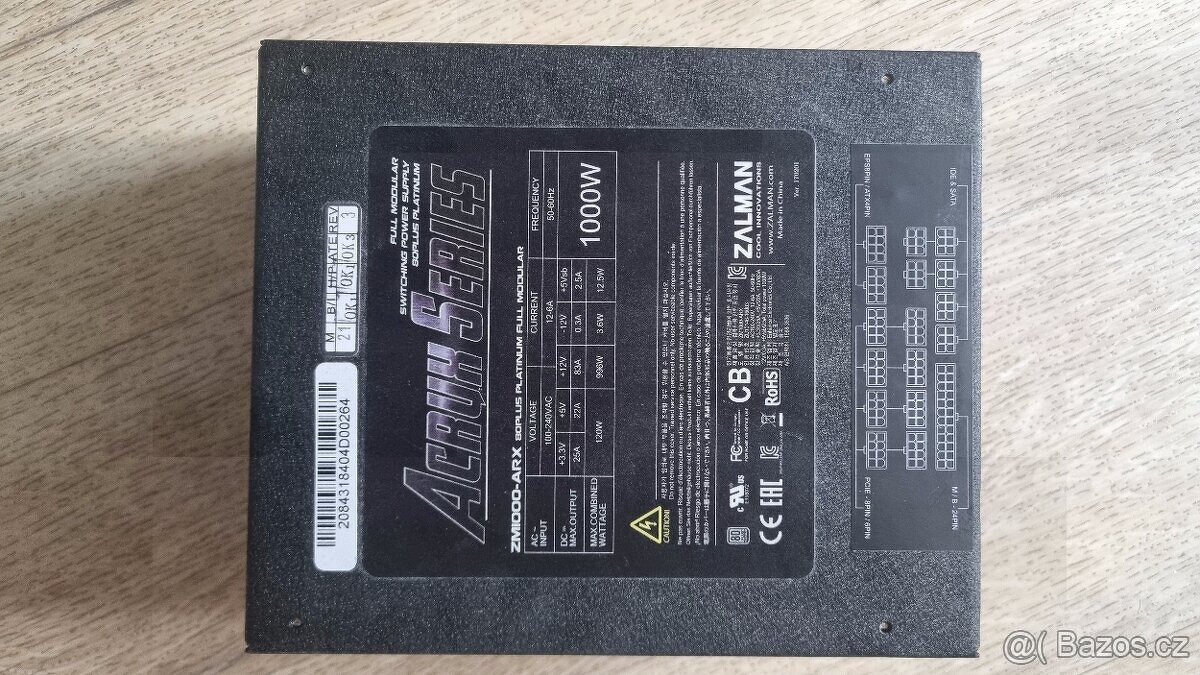 Zalman Acrux ZM1000-ARX – 1000 W, 80 PLUS PLATINUM