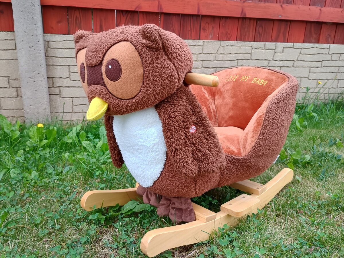 BabyGO Houpací křeslo sova