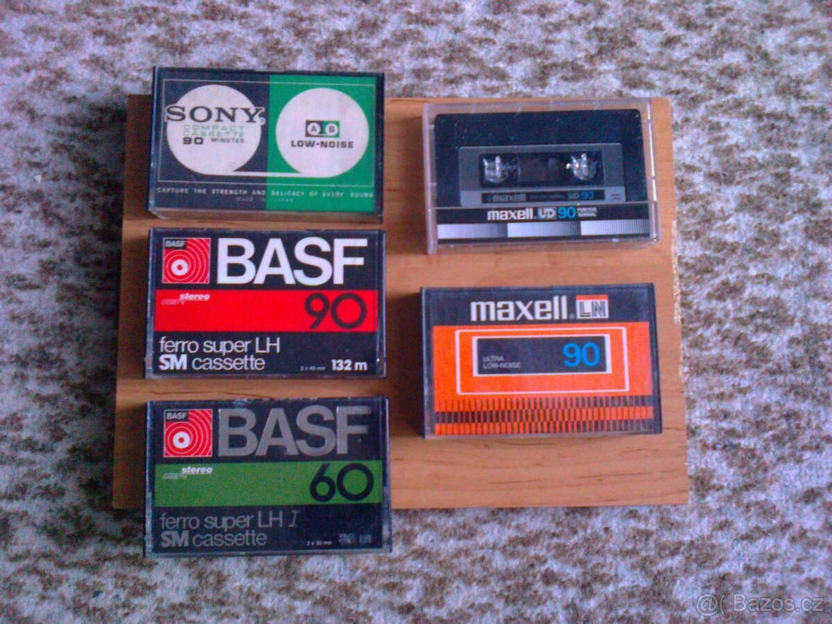 BASF, SONY, AIWA .. MC kazety