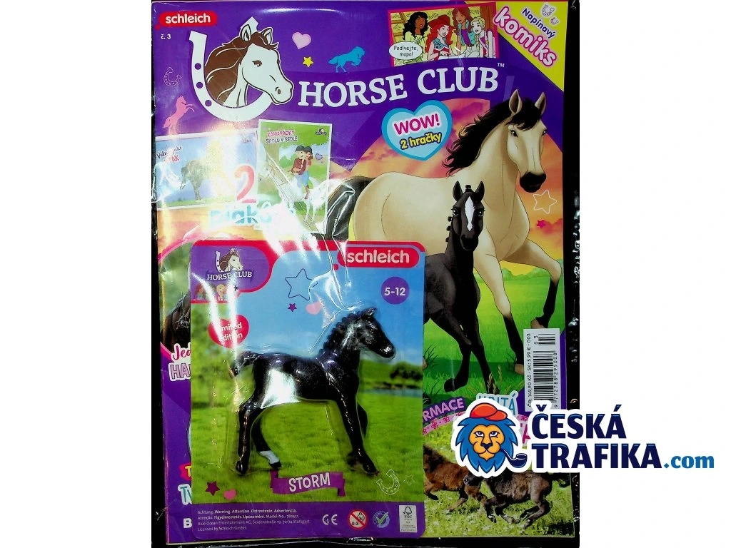 Schleich firurka koně Hříbě Storm z časopisu Horse club
