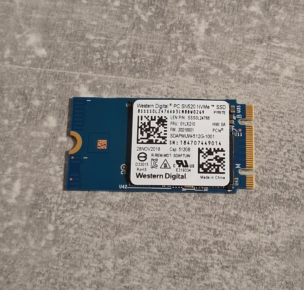 SSD Western Digital NMVE 512GB