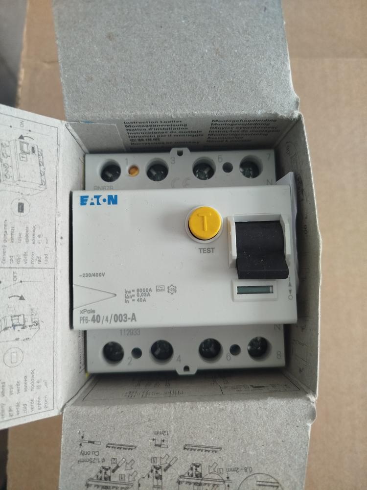 Chránič proudový Eaton PF6-40/4/003 A