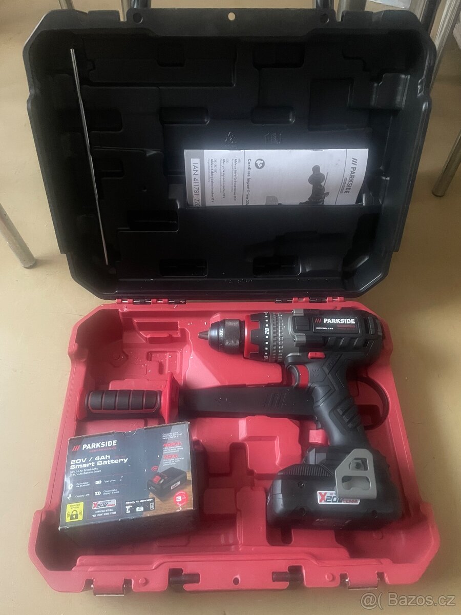 Aku příklepová vrtačka 20V;150Nm;Parkside Performance