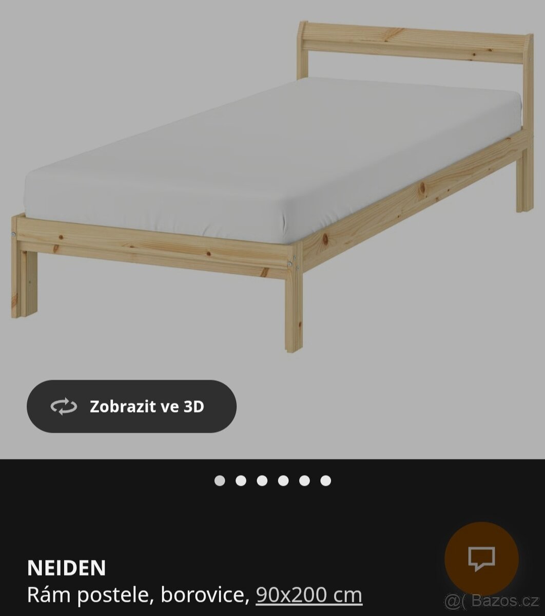 2ks ikea postel vč. roštu