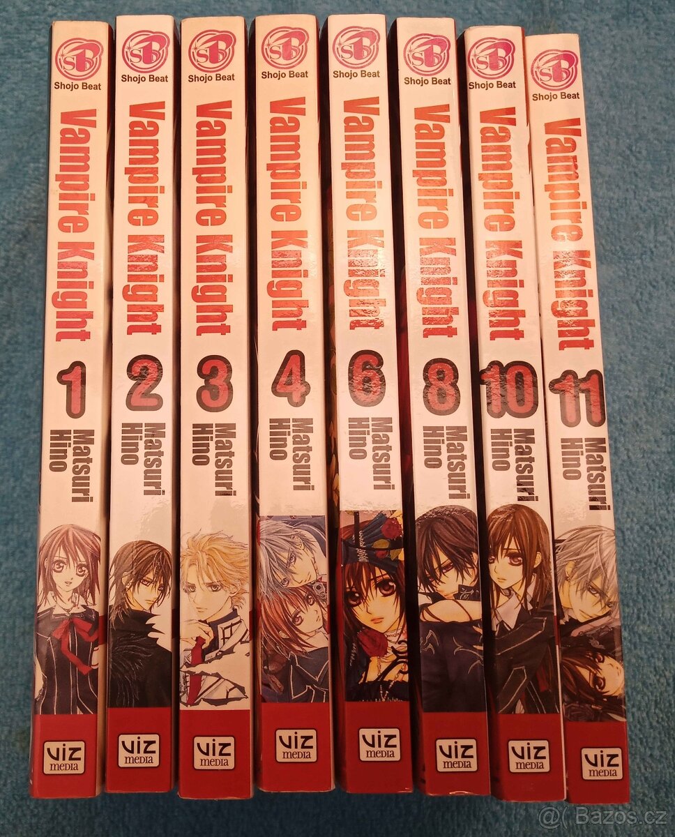 Manga Vampire Knight 1-4,6,8,10,11 v aj